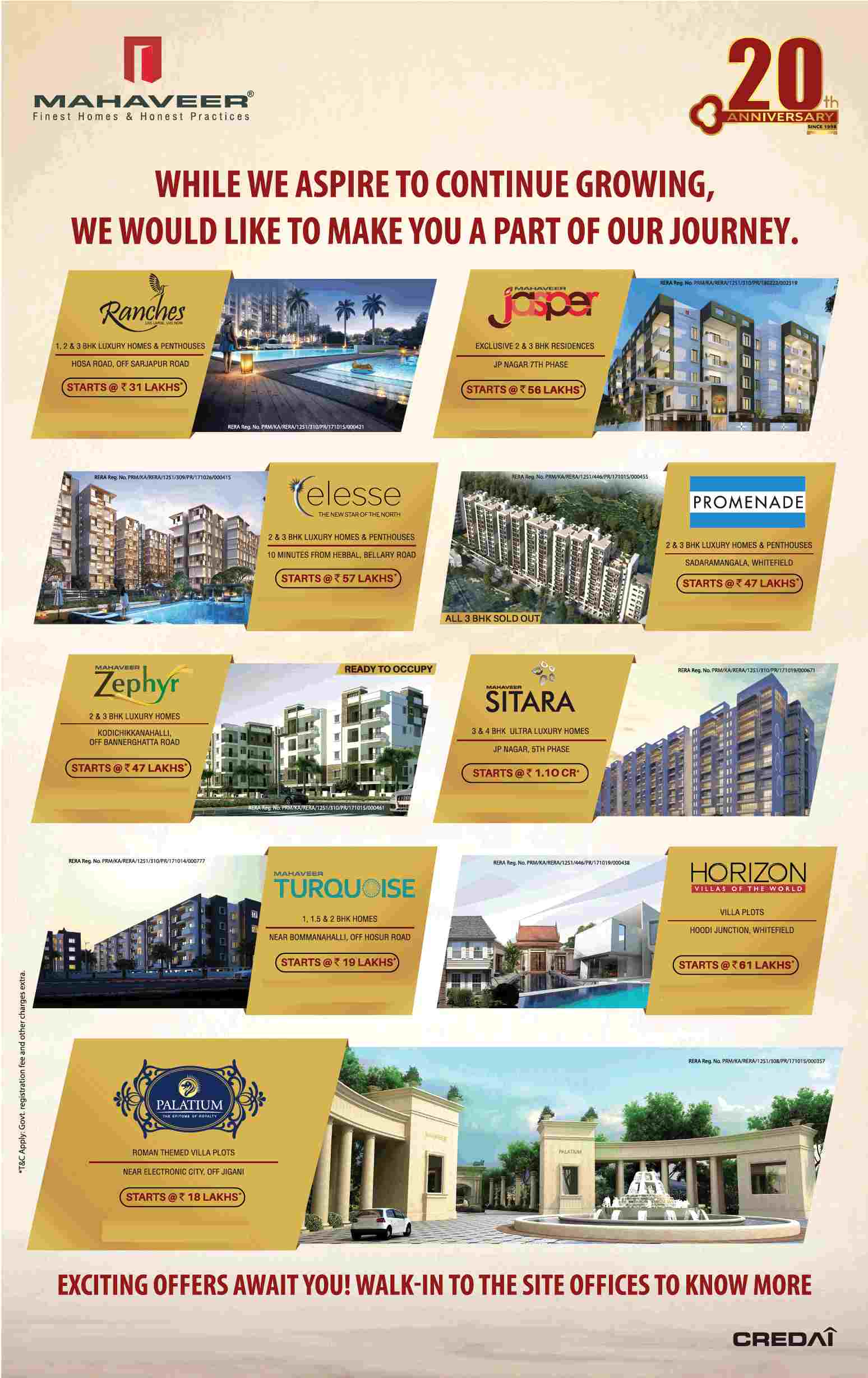 Invest in Mahaveer properties and avail exciting offers
